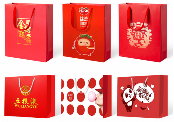 大紅色手提(tí)袋